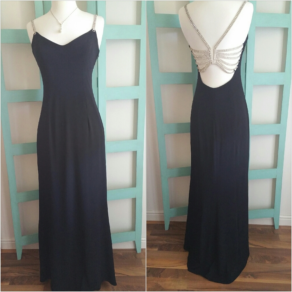 Cache black evening gown